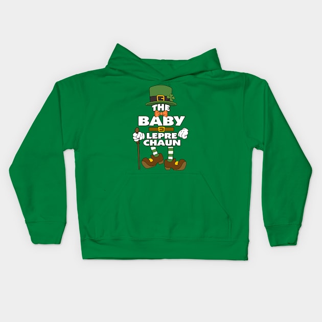 The Baby Leprechaun St Patrick's Day Celebration Matching Outfits Group Attire Kids Hoodie by HappyGiftArt